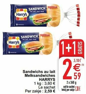 Sandwichs au lait melksandwiches harrys