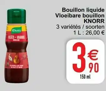 Cora Bouillon liquide vloeibare bouillon knorr aanbieding