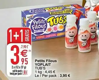 Cora Petits filous yoplait aanbieding