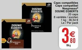 Cora Caps compatibles caps compatibel nespresso douwe egberts aanbieding