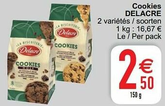 Cora Cookies delacre aanbieding
