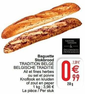 Cora Baguette stokbrood tradition belge belgische traditie aanbieding