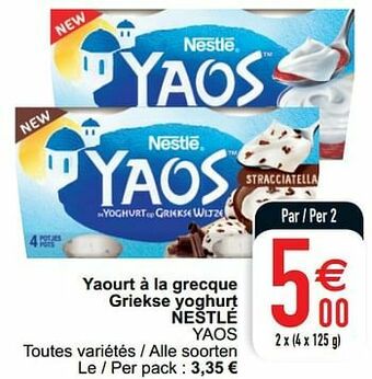 Cora Yaourt à la grecque griekse yoghurt nestlé yaos aanbieding