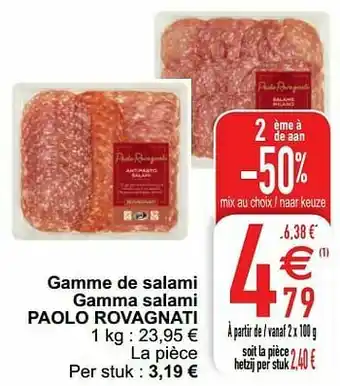 Cora Gamme de salami gamma salami paolo rovagnati aanbieding
