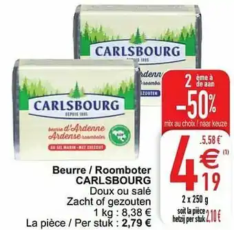 Beurre - roomboter carlsbourg