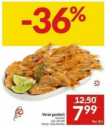 Intermarché Verse gamba`s aanbieding