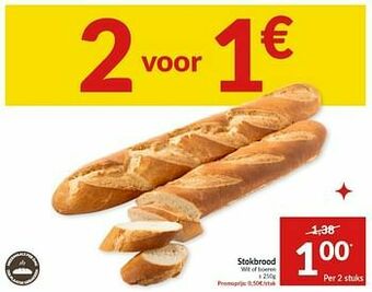 Intermarché Stokbrood wit of boeren aanbieding