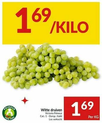 Intermarché Witte druiven aanbieding