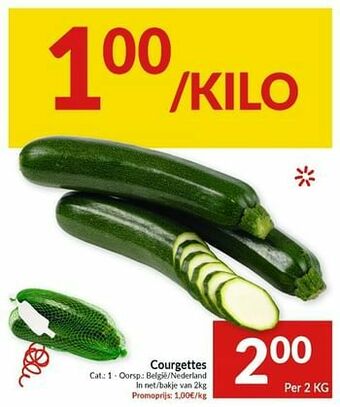 Intermarché Courgettes aanbieding