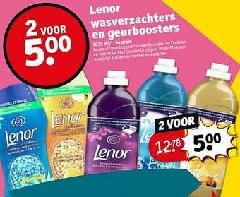 Kruidvat Lenor wasverzachters en geurboosters aanbieding