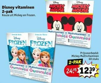 Kruidvat Disney vitaminen aanbieding