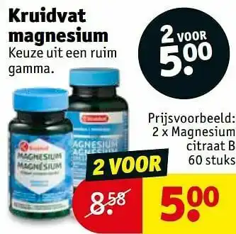 Kruidvat Magnesium citraat b aanbieding
