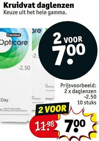 Kruidvat Kruidvat daglenzen aanbieding
