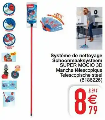 Cora Système de nettoyage schoonmaaksysteem super mocio 3d aanbieding