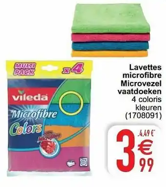 Cora Lavettes microfibre microvezel vaatdoeken aanbieding