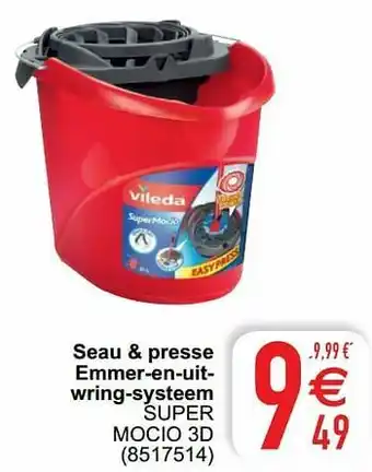 Cora Seau + presse emmer-en-uitwring-systeem super mocio 3d aanbieding