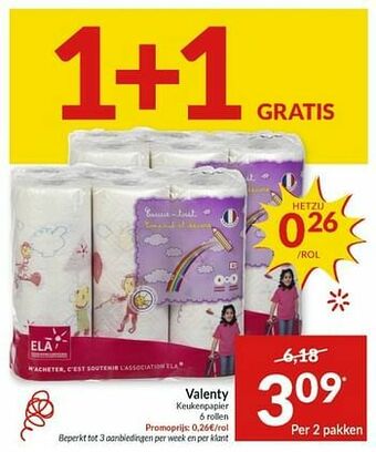 Intermarché Valenty keukenpapier aanbieding