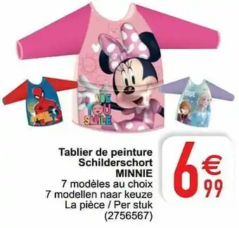 Cora Tablier de peinture schilderschort minnie aanbieding