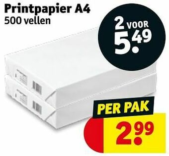 Kruidvat Printpapier a4 aanbieding