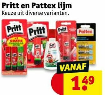 Pritt en pattex lijm