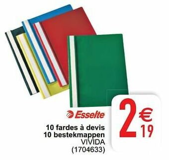 10 fardes à devis 10 bestekmappen vivida