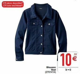 Cora Blouson vest aanbieding