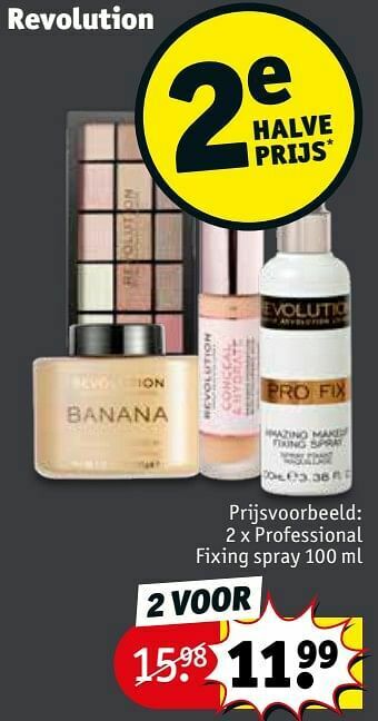Kruidvat Professional fixing spray aanbieding