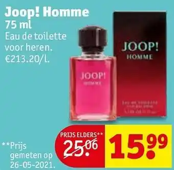 Kruidvat Joop! homme edt aanbieding