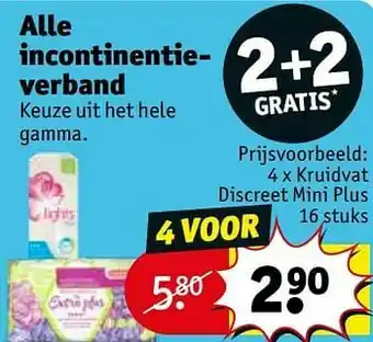 Kruidvat Kruidvat discreet mini plus aanbieding