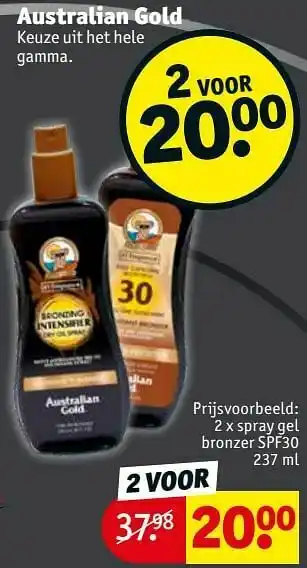 Kruidvat Spray gel bronzer spf30 aanbieding