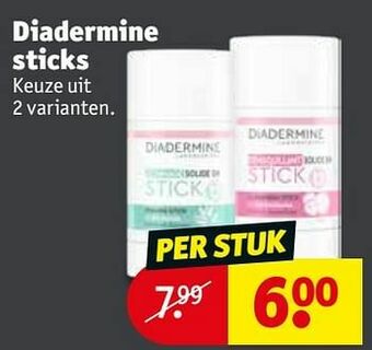 Kruidvat Diadermine sticks aanbieding