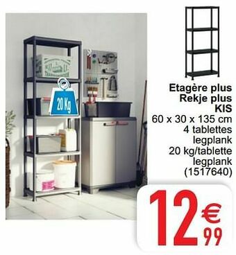 Cora Etagère plus rekje plus kis aanbieding