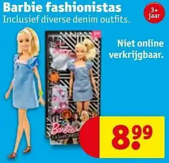 Kruidvat Barbie fashionistas aanbieding