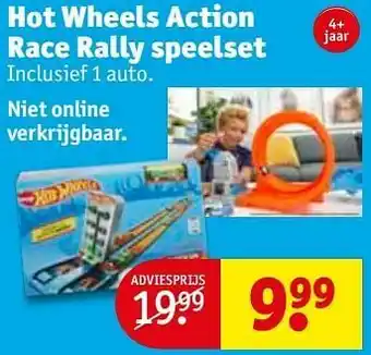 Kruidvat Hot wheels action race rally speelset aanbieding