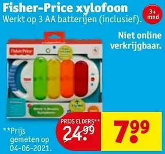 Kruidvat Fisher-price xylofoon aanbieding