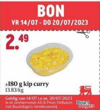 Kip curry 180g