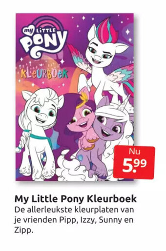 Boekenvoordeel My Little Pony Kleurboek aanbieding