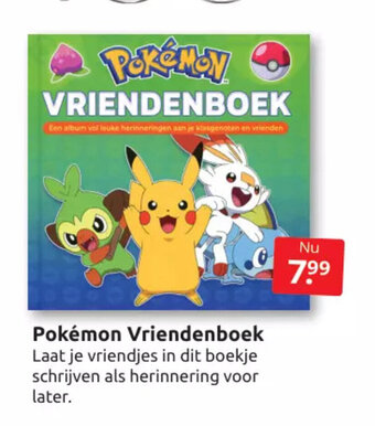 Boekenvoordeel Pokémon Vriendenboek aanbieding