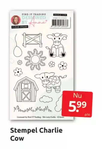 Boekenvoordeel Stempel Charlie Cow aanbieding