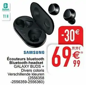 Cora Samsung écouteurs bluetooth bluetooth-headset galaxy buds + aanbieding