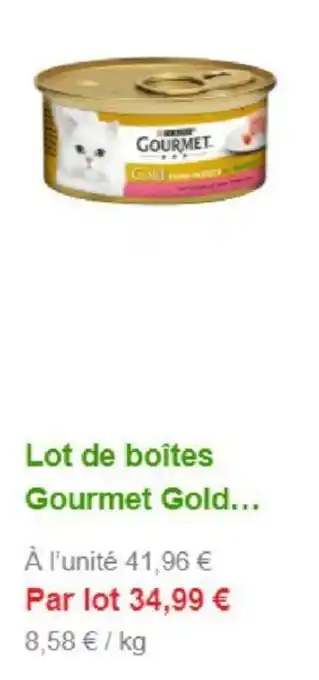 Zooplus Lot de boîtes Gourmet Gold... aanbieding