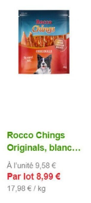 Zooplus Rocco Chings Originals, blanc... aanbieding