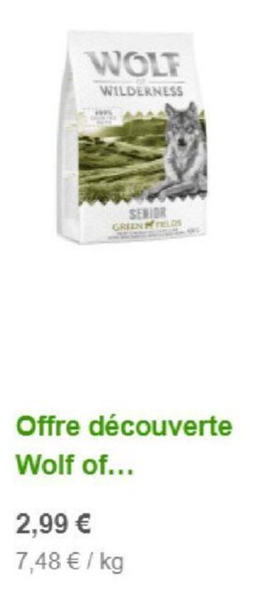 Zooplus Offre découverte Wolf of... aanbieding