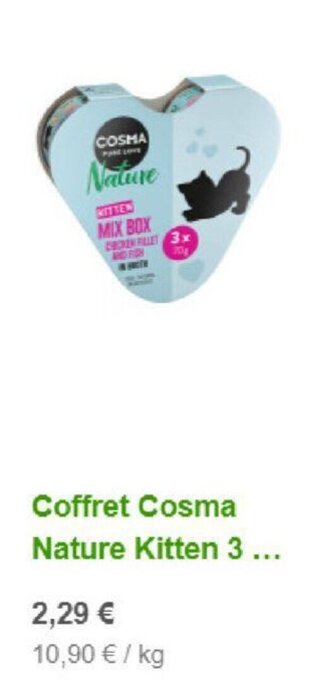 Zooplus Coffret Cosma Nature Kitten 3 ... aanbieding