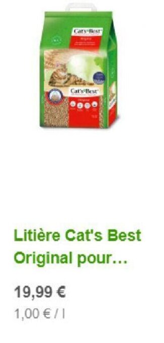 Litière Cat's Best Original pour...