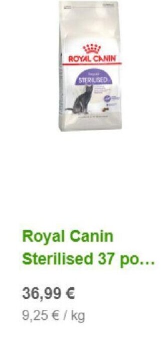 Zooplus Royal Canin Sterilised 37 po... aanbieding