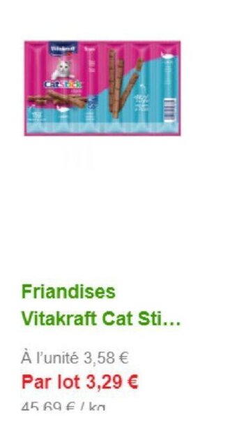 Zooplus Friandises Vitakraft Cat Sti... aanbieding
