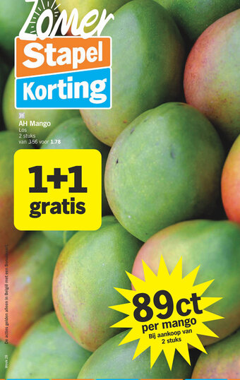 Albert Heijn AH Mango 2 stuks aanbieding