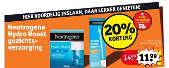 Kruidvat Neutrogena Hydro Boost gezichts-verzorging, Prijsvoorbeeld: Hydro Boost fluid Spf 25 50 ml aanbieding