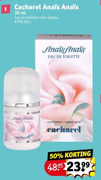 Kruidvat Cacharel Anaïs Anaïs 30 ml aanbieding